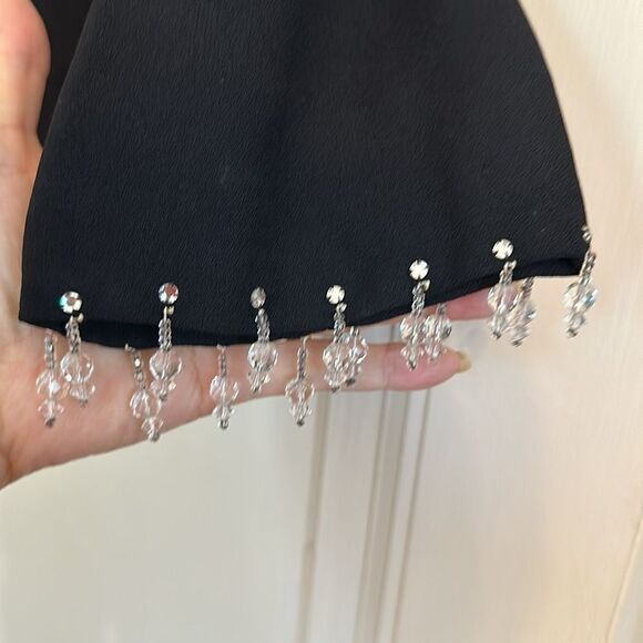 Vintage 60s dressy beaded & sequined black blouse - Picture 4 of 9